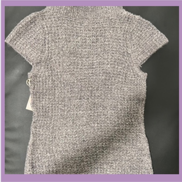 BRAND NEW! Kaisely size Medium lavender/grey cap sleeve knit sweater vest. - Picture 6 of 8